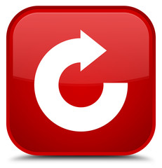 Reply arrow icon special red square button