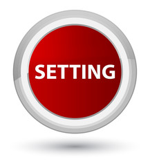 Setting prime red round button