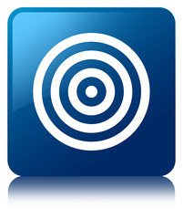 Target icon blue square button