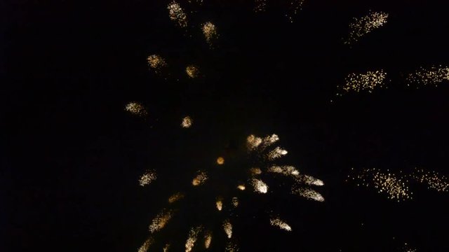 Fuochi d'artificio _ esplosione di colori nel cielo notturno 