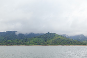 Hills and forest at lake arenal Costa Rica