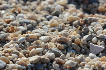 Beach stones on north shore Long Island