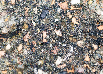 close up background texture outside of cobbled stone wall floor