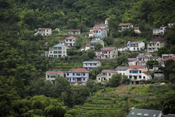 Fototapeta premium Houses in the mountains