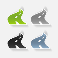 realistic design element: road