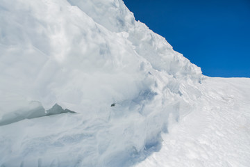 Beautiful natural snowdrift
