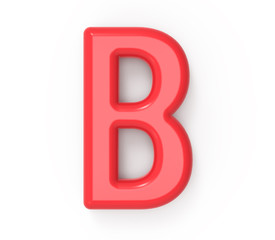 red letter B