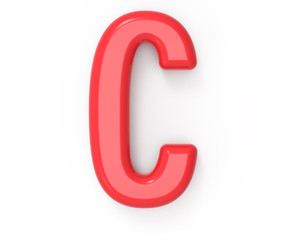 red letter C