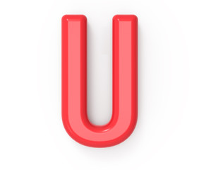 red letter U