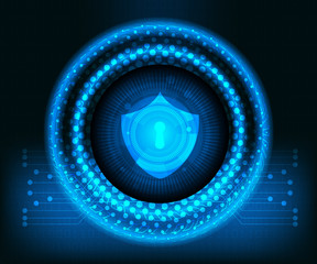 abstract cyber secutiry technology background
