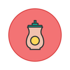 Obraz premium Beverage Icon red button