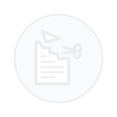 office paper and scissors  white button icon © papagraph