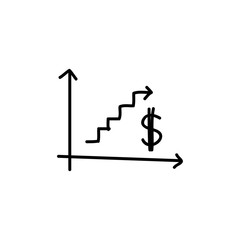 doodle chart bar for marketing report