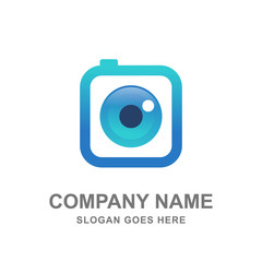 Eye Camera Logo Icon 