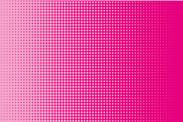 Halftone pattern. Comic background. Pop art style. Vector illustration. Pink color