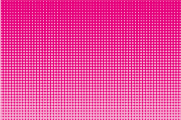 Halftone pattern. Comic background. Pop art style. Vector illustration. Pink color