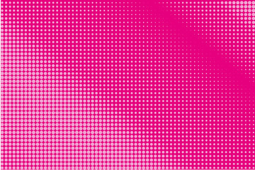 Halftone pattern. Comic background. Pop art style. Vector illustration. Pink color