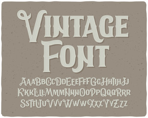 Classic vintage decorative font set