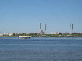 The mouth of the Neva River