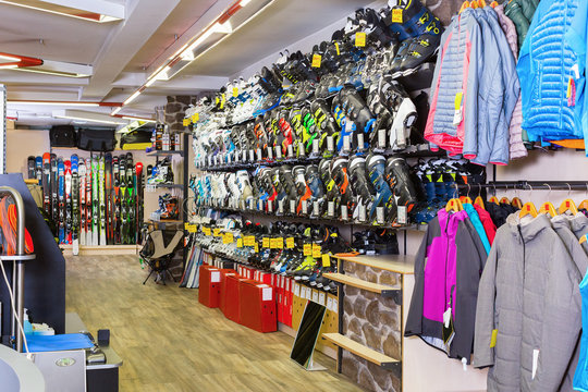 Image of sport store with equipment