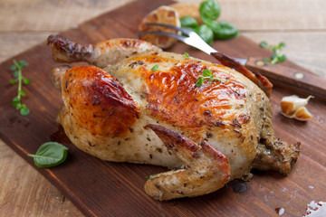 Roasted chicken with spices