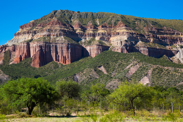 Geological formations in Ischigualasto