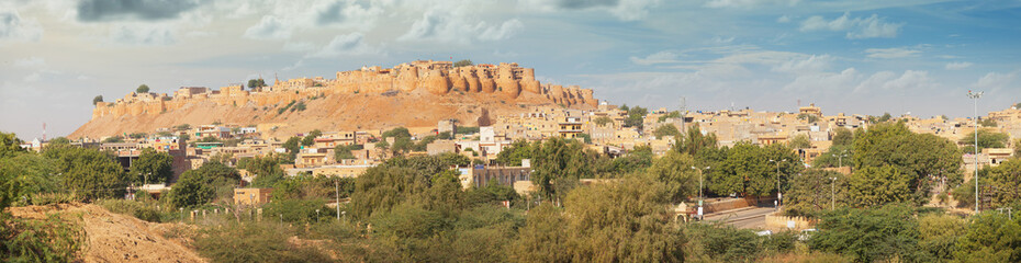 Fototapeta na wymiar India. Rajasthan. Jaisalmer Fort - Sonar Kila (Sone Ka Quila, Golden Fort).