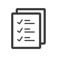 office two paper line icon