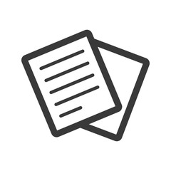 office two paper line icon