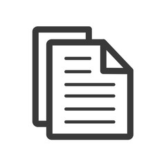 office two paper line icon