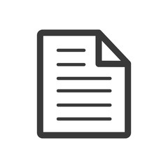 office paper line icon