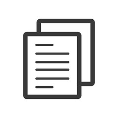 office two paper line icon