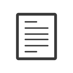 office paper line icon