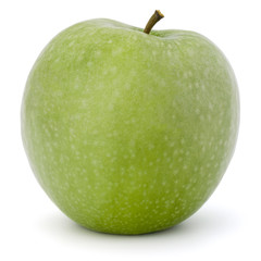 green apple isolated on white background cutout
