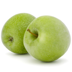 green apple isolated on white background cutout