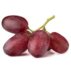 red grape bunch isolated on white background cutout