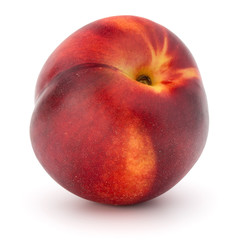 Nectarine fruit isolated on white background close up