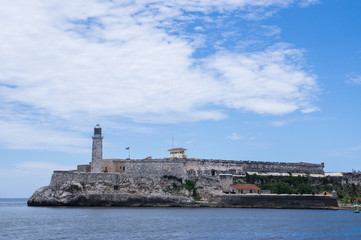 Fototapeta na wymiar Havana city's lighthouse