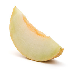 melon slice isolated on white background cutout