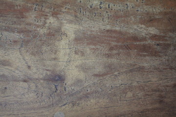Wood and floor of table