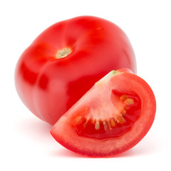 Tomato vegetable isolated on white background cutout