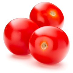 fresh cherry tomato isolated on white background cutout
