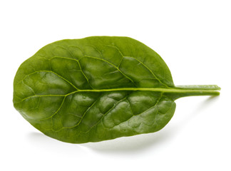 Baby spinach leaves isolated on white background cutout