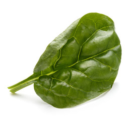 Baby spinach leaves isolated on white background cutout