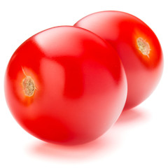fresh cherry tomato isolated on white background cutout