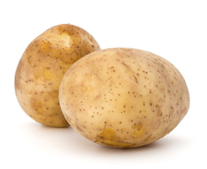 new potato tuber isolated on white background cutout