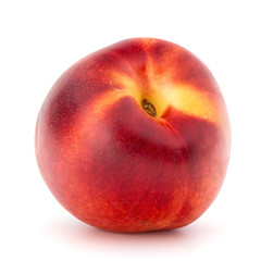 Nectarine fruit isolated on white background close up
