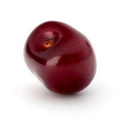 Sweet cherry berry isolated on white background cutout