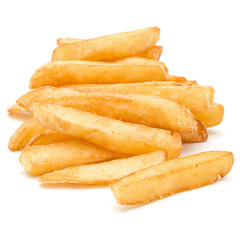 French Fried Potatoes isolated on white background