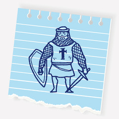 knight doodle